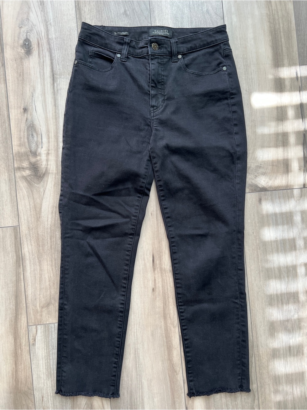 Talbots Black Slim straight Women Jeans Size 2 Petite, Luxury denim
